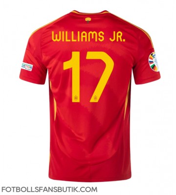 Spanien Nico Williams #17 Replika Hemmatröja EM 2024 Kortärmad